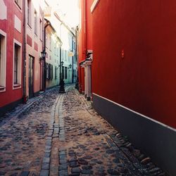 Empty narrow alley