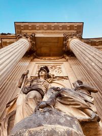 Low angle view of statue