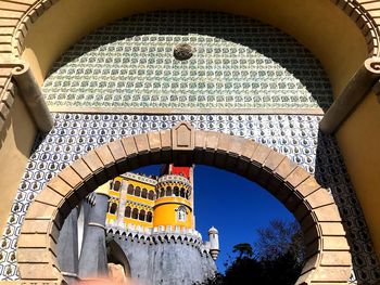 Low angle view of historical building