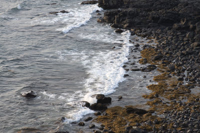 Scenic view of sea waves