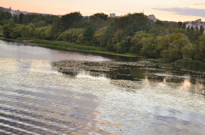 Scenic view of river against sky