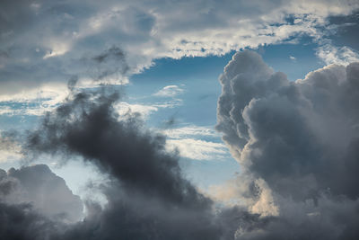 Low angle view of clouds in sky