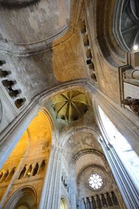 Low angle view of ceiling of church