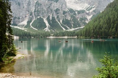 Scenic view of lake