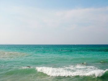 Scenic view of sea against sky