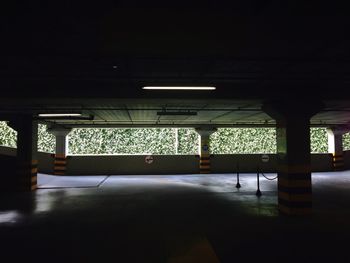 Empty corridor of building