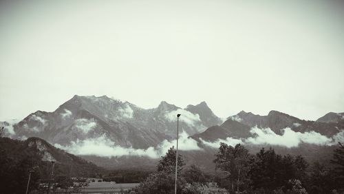 Scenic view of mountains