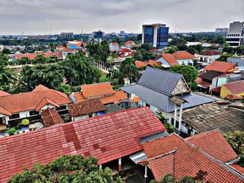 Environment view of buildings in south jakarta city