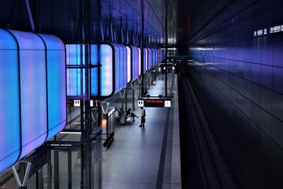 View of subway station