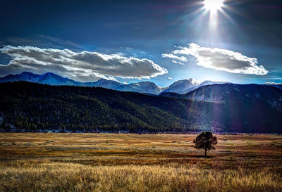 Scenic view of landscape against sky