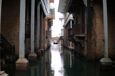 Canal amidst buildings in city