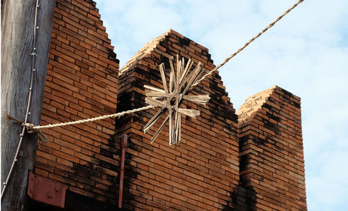 Low angle view of building against sky