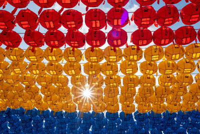 Full frame shot of christmas decorations