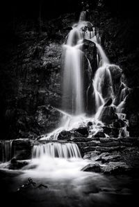 Scenic view of waterfall