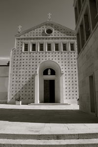 Facade of church