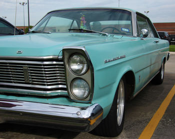 Close-up of vintage car