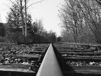 Railroad track on railroad track