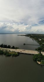 Scenic view of river against sky