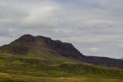 Scenic view of mountain against sky