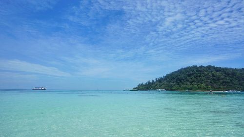 Scenic view of sea against sky