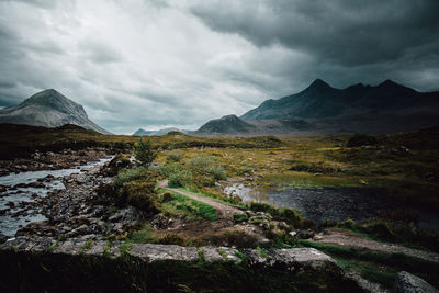 Scenic view of landscape against sky