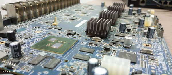 Full frame shot of circuit board