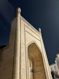 Low angle view of historical building against sky