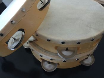 High angle view of airplane at airport