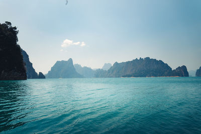 Panoramic view of sea against sky