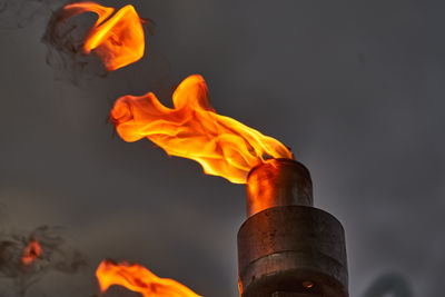 Close-up of fire