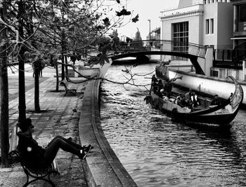 Boats in a river