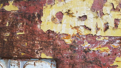 Full frame shot of weathered wall