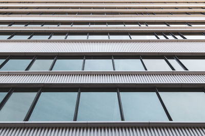 Low angle view of modern building against sky