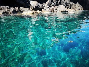 Swimming pool in sea