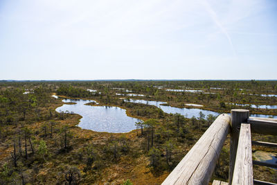 Scenic view of landscape against sky