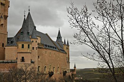 Panoramic view of historic building against sky