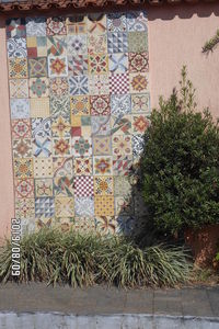 Graffiti on wall of house