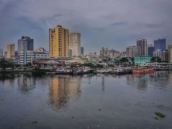 View of buildings at waterfront