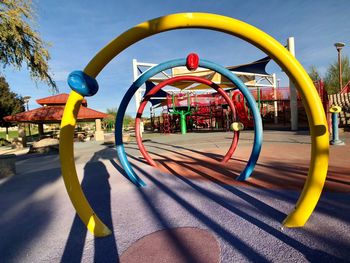 View of playground against sky