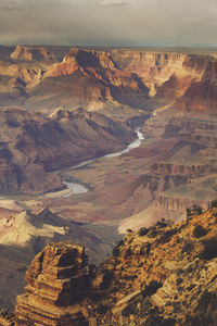 High angle view of a landscape