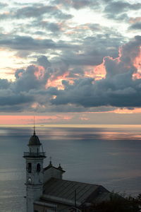 Dusk colours at santa giulia. lavagna. tigullio. liguria. italy