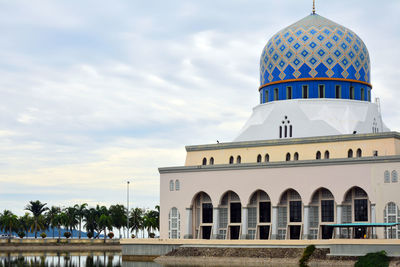 Low angle view of building against sky