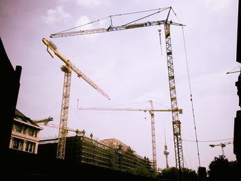 Low angle view of construction site