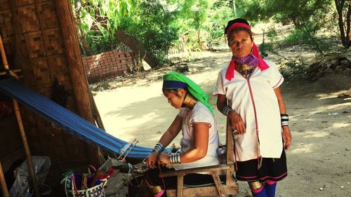 Portrait of young woman