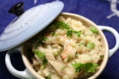 Close-up of served food