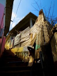 Low angle view of a house