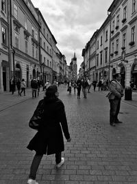 People walking on footpath