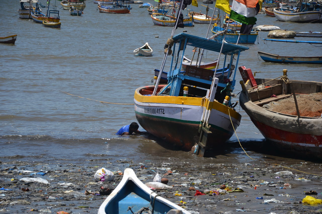 India, fishing, boat