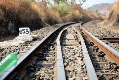 View of railroad tracks