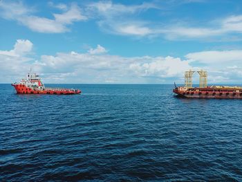 Scenic view of sea against sky